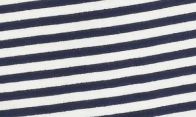 Edikted Jainee Stripe Long Sleeve Stretch Cotton T-shirt In Blue