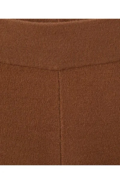 Mango Straight Leg Knit Pants In Animal Print