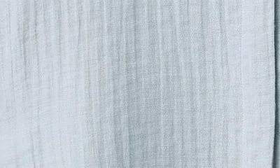 Mango Embroidered Semi Sheer Blouse In Blue