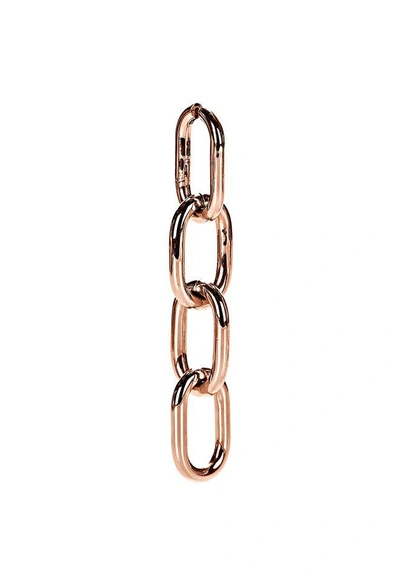 Shop Alexander Wang Four-link Chain Earrings In Rose Gold