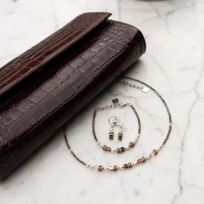 Coeur De Lion Princess Earth Glow  Bracelet In Brown