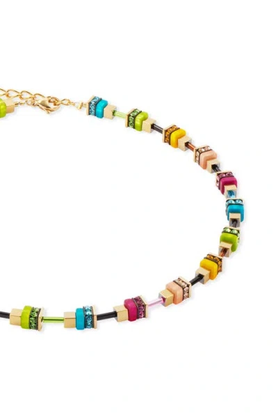 Coeur De Lion Halskette Boho Sunset Cube Rainbow In Multi