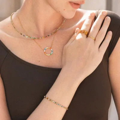 Coeur De Lion Golden Whisper Rainbow  Bracelet In Gold