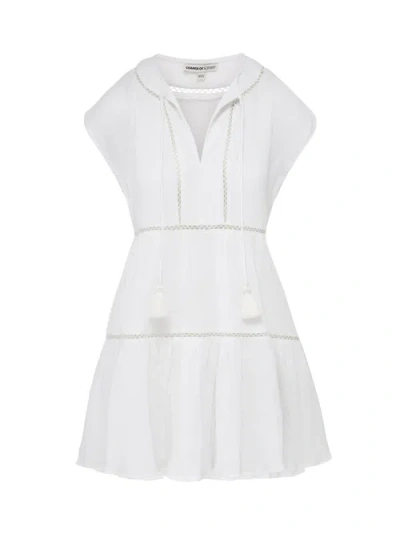 Change Of Scenery Gari Dress In White