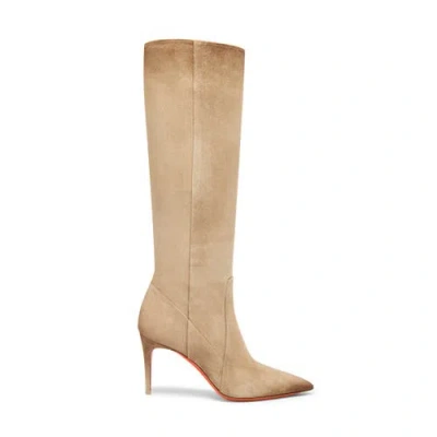 Santoni Suede High-heel Boot In Multi