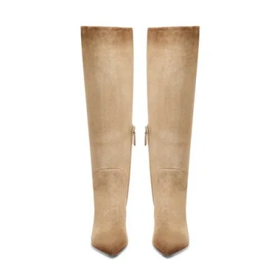 Santoni Suede High-heel Boot In Multi