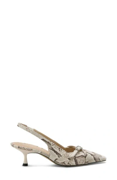 Stuart Weitzman Georgie Kitten Heel Slingback Pump In Multi