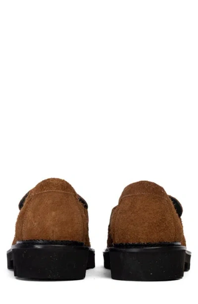 Collegium Lug Sole Penny Loafer In Brown