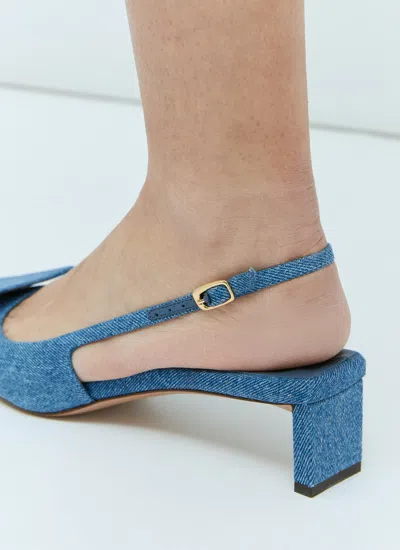 Jacquemus Women Les Slingbacks Duelo Heels In Blue