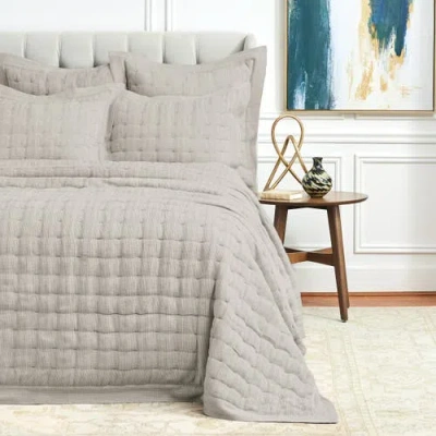 Elisabeth York Danette Shale Quilt Set In Gray