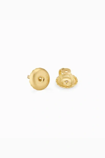 Oradina 14k Solid Gold Luminous 4 Carat Lab Diamond Large Studs In Gold