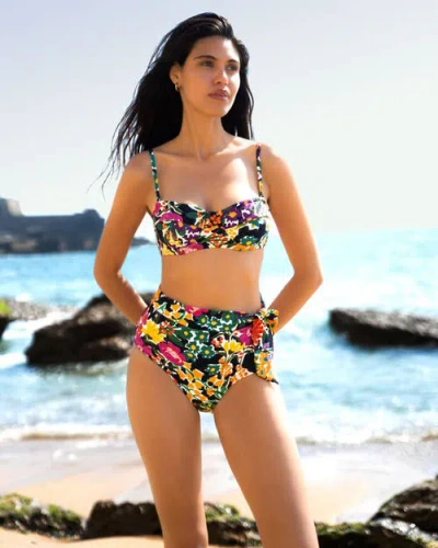 Change Of Scenery Side Tie High Waist Bottom In Multi