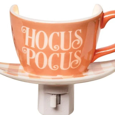 C & F Home C&f Home Hocus Pocus Halloween Decorative Night Light Teacup Figurine Decoration In Orange