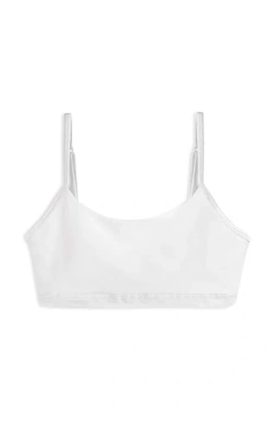 Mightly Organic Cotton Girls Bralette 3-pk In White