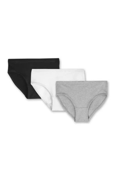 Mightly Organic Cotton Girls Hipster Undies 3-pk In Multi