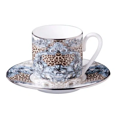 Cavalli Coffee Cup & Saucer With Luxury Box In Multi