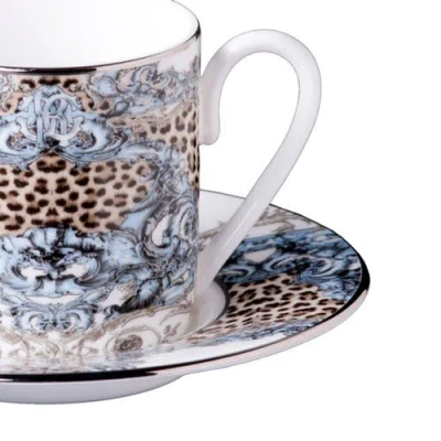 Cavalli Coffee Cup & Saucer With Luxury Box In Multi