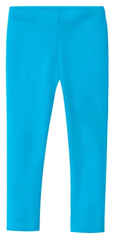 City Threads Girls 100% Cotton Leggings In Blue