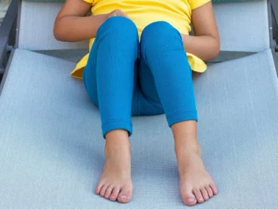 City Threads Girls 100% Cotton Leggings In Gray