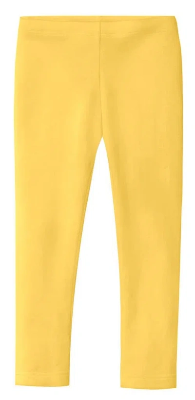 City Threads Girls 100% Cotton Leggings In Yellow