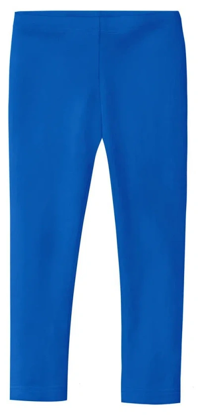 City Threads Girls 100% Cotton Leggings In Blue