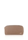ALEXANDER WANG FUMO CONTINENTAL WALLET IN LATTE WITH ROSE GOLD,703073