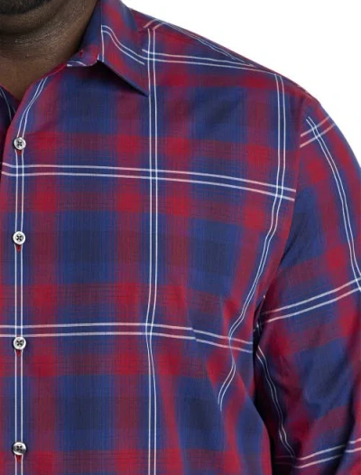 Synrgy By Dxl Big & Tall Large Plaid Sport Shirt In Multi