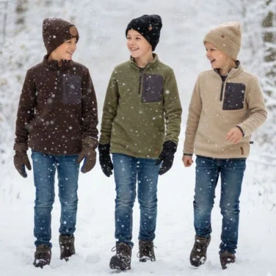 Canada Weather Gear Boys' 3-pack Beanies In Black