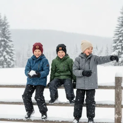 Canada Weather Gear Boys' 3-pack Beanies In Multi