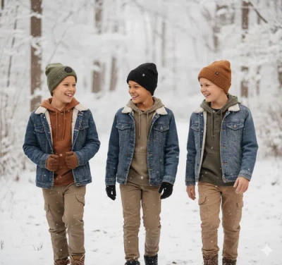 Canada Weather Gear Boys' 3-pack Beanies In Multi