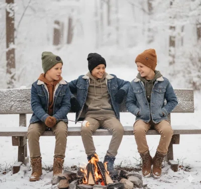 Canada Weather Gear Boys' 3-pack Beanies In Multi