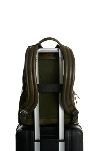 Velez Smooth Leather Backpack With Vintage Effect In Green