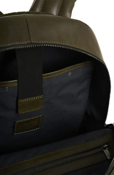 Velez Smooth Leather Backpack With Vintage Effect In Green