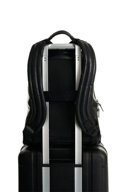 Velez Smooth Leather Backpack With Vintage Effect In Black