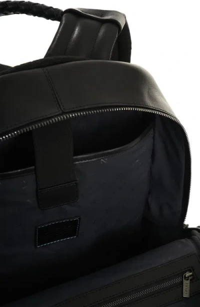 Velez Smooth Leather Backpack With Vintage Effect In Black