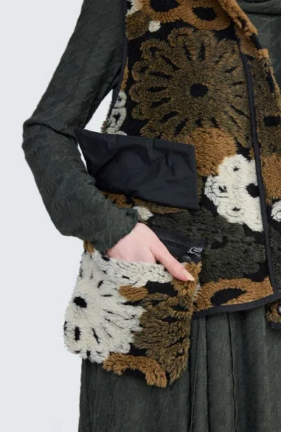 Luukaa Eira Textured Vest In Brown