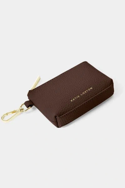 Katie Loxton Evie Clip-on Coin Wallet In Brown