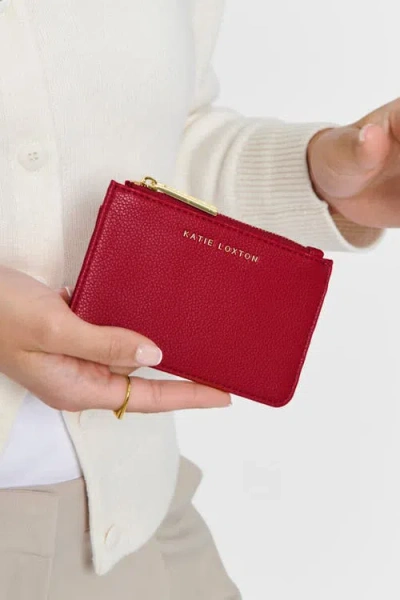 Katie Loxton Hana Coin And Card Holder In Red