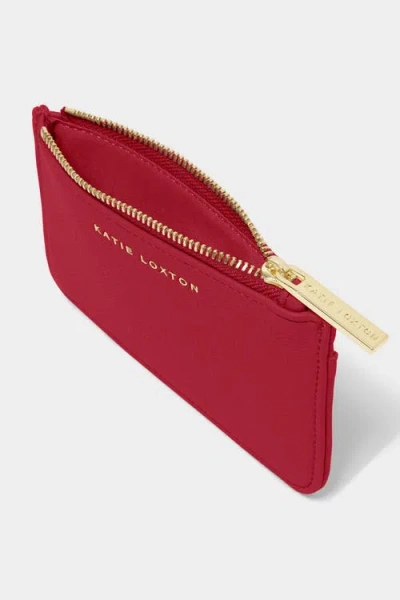 Katie Loxton Hana Coin And Card Holder In Red