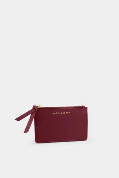 Katie Loxton Hallie Coin And Card Holder In Burgundy