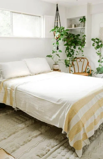 Creative Women 3 Panel Dotted Cotton Blanket In Multi
