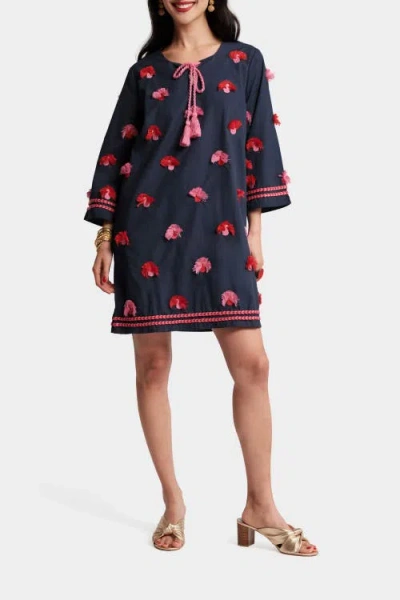 Frances Valentine Capri Peacock Tunic In Blue