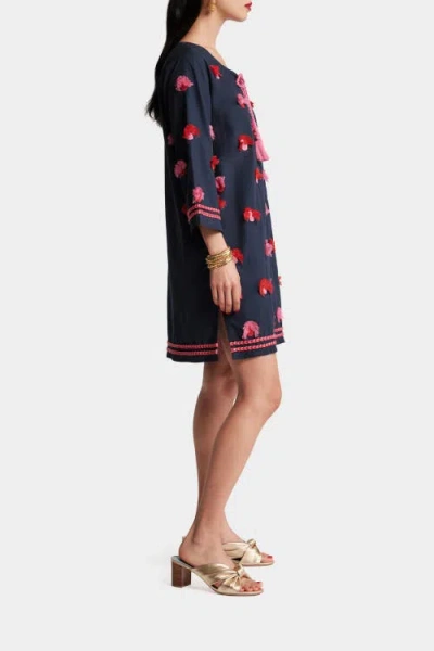 Frances Valentine Capri Peacock Tunic In Blue