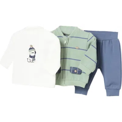 Mayoral 3 Piece Striped Set In Multi