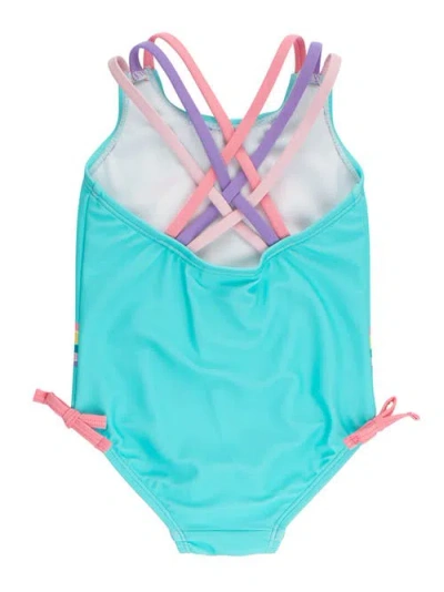 Rufflebutts Upf50 Sun Protected Cross-back One Piece In Blue