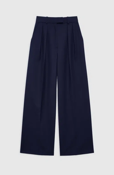 Anine Bing Lou Trouser In Blue