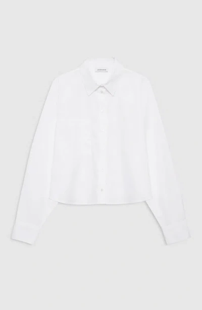 Anine Bing Essie Cropped Shirt In Multi