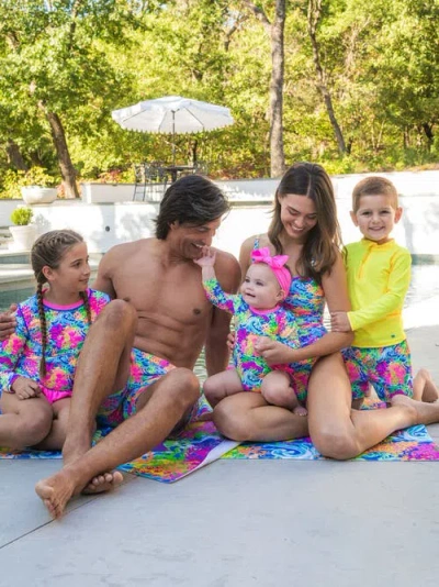 Ruggedbutts Stretch Swim Trunks In Multi