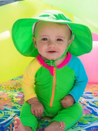 Rufflebutts Unisex Upf50+ Sun Protective Hat In Green