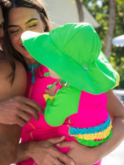 Rufflebutts Unisex Upf50+ Sun Protective Hat In Green